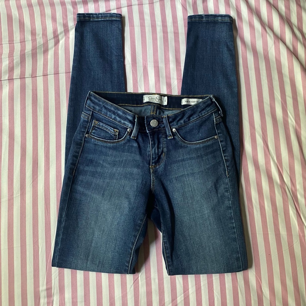 SOLD!! | y2k dark wash skinny jeans